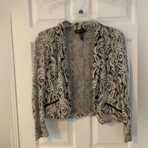INC International Concepts Clothing Womens Petite Lace Sheer Jacket